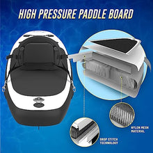 Blue Water Toys Inflatable Crossover Stand Up Paddle Board/Kayak Kit White and Black