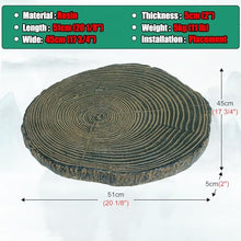 Elitix Stepping Garden Stone Log Effect Step Resin Stone 1/2 / 3/4 / 5 Pcs, Garden Stepping Stone for Yard Lawn Pathway Pavers, Round Decorative Stone for Path Ornaments(Color:51cm,Size:5 pcs)