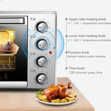 Large Capacity of 30 Liters, Multifunctional Domestic Compact Oven, 360 ℃ Automatic Rotation of The Baking Holder, More Uniform Heating, 4 Heating Modes