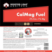 Rooted Leaf Agritech CalMag Fuel - Calcium and Magnesium Supplement with Zero nitrogen, Water Soluble, do not Adjust The pH, for Soil, Coco, peat, and foliar Spray - 5 Gallon