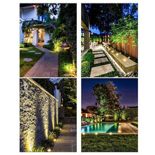 tyfuture 10 Pack Low Voltage Landscape Well Lights Outdoor COB Ground Lights IP66 Waterproof AC12/24V LED Underground Light for Bridge Garden Driveway Deck Patio Yard Embedded Spotlight (Color : Warm