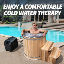 Outdoor Ice Bath Tub with WiFi Control, 1HP Ice Cold Plunge Therapy Chiller