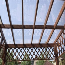 Polycarbonate Sheets All-Weather Outdoor Greenhouse Covering, Plastic Roofing Sheets Rainproof Insulation Protection(1.56x82m)