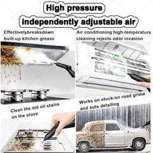 High Pressure Steam Washer Jet Washer, Power Wash with Accessories, for Patio and Car, Portable Heavy-Duty Steam Cleaner for Cleaning Drives, Vehicles, Garden Blue