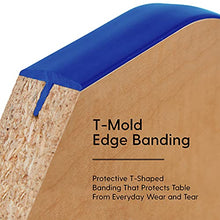 Factory Direct Partners Flower Toddler Activity Table 60in Adjustable Maple/Blue