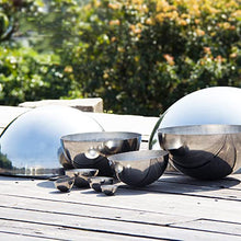 LXLIGHTS RT-OSXE Reflective Garden Gazing Balls, 2mm Thick Hemisphere Stainless Steel Hollow Mirror Polished Orb. Suitable for Home Garden Office Shopping Centre Decorations, 18 Sizes