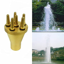 HIONJIN 1" 1.5" 2" Straight Sprayer Pond Music Brass Fountain Nozzles for Garden Sprinkler Irrigation System(DN40)