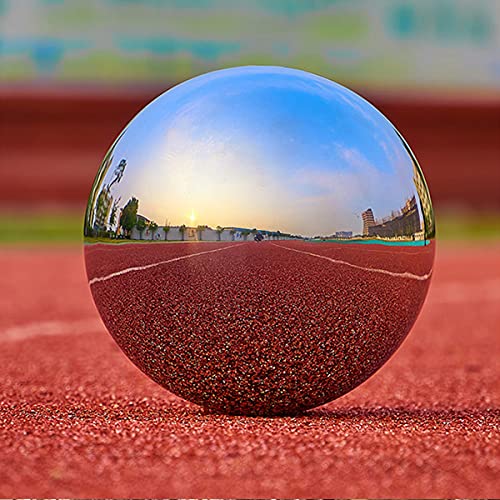 VRFTGHYJU Mirror Finish Gazing Ball - Floating Reflective Garden Ornament, Decorative Sphere for Garden, Home & Outdoor Water Feature Decorations(225mm)