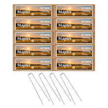 Sandbaggy 9 Inch Extra Long Landscape Staples (11 Gauge) - Heavy Duty Fabric Pins for Garden & Lawn - 10,000 Count