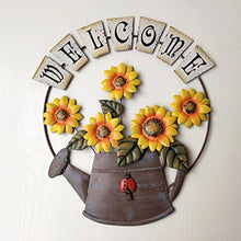 Garden Themed Welcome Sign for Front Door Hanging Welcome Wall Plaque Home Garden Ornament (Color : B Size : One Size)
