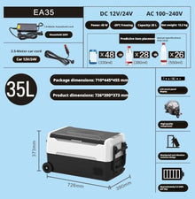 AWMGPDDBTO Mini Fridge Dual-Use Compressor Fridge