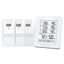 ASWRTYJO ABS Indoor Outdoor Digital Large Screen Touch Alarm Monitoring Temperature Humidity Meter