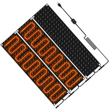 iumLeap Snow Melting Pads, Anti-Slip Outdoor Mat, Herringbone Design, Prevents Ice Formation, Melts 2 Inches of Snow per Hour, 3Pcs/10 * 48In (25.4 * 121.9cm)