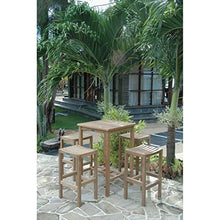 Anderson Teak Bahama Montego 5-Piece Square Bar Set White