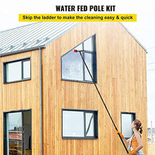 Window Cleaning Brush,Window Cleaning Rod, Water Supply Retractable Brush with Scraper, Retractable Cleaning Roof Greenhouse, Solar Panels, 3 in 1 Cleaning Tool,7.2 M/23.6 Ft/7.2 M/23.6 Ft
