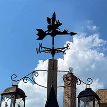 Weather Vane with Animal Ornament Stainless Steel Weathervane Wind Direction Indicator Easy to Assemble Metal Bracket Outdoor Garden Courtyard Decoration B 35X50CM (B 35X50CM) (A 35X50CM)
