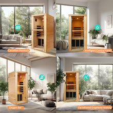 EPOFIT Single Person Far Infrared Sauna Natural