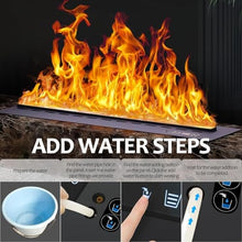 XYWGBMS 3D Water Vapor Decorative Fireplace with Realistic Mist Flames, Touchable Atomized Flame, Ultra-Thin Panel for Home Decoration,Remotecontrol-700mm