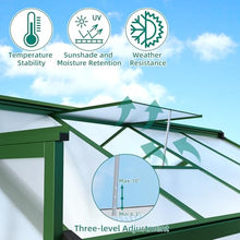 Garvee 8x12 FT Greenhouse - Large Aluminum Greenhouses for Outdoors