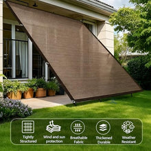 PFGDFSX 90% Shade Cloth Sun Shade Fabric Privacy Screen Shade Cover for Patio Garden Pergola Shade Cover Canopy with Gromments（Brown 20 x 40 FT）