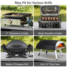 Merax 78.3" Outdoor Kitchen Island with Foldable Grill Table, Wooden Outdoor Grill Cart with Trash Can Storage & Stainless Steel Top, Outdoor Bar Cart, Pizza Oven Table for Lawn & Garden, Black