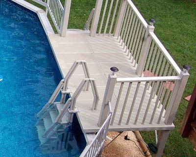 VinylWorks Canada Resin Deck Kit with Steps 5x10 - Taupe