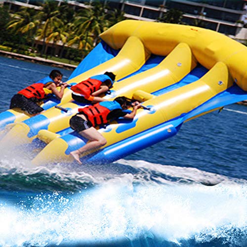 Foammaker Inflatable Flying Fish Fishing Boat Yellow/Blue