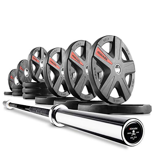 XMark TEXAS STAR 275 lb Olympic Weight Set with VOODOO Commercial Bar