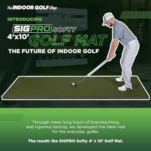 The Indoor Golf Shop SIGPRO Softy Golf Mat - 4' x 7' - Made in USA