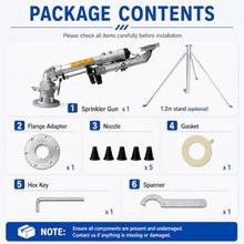 GAYAYAS Farm Irrigation Spray Gun, Heavy Duty Lawn Sprinkler Withstand