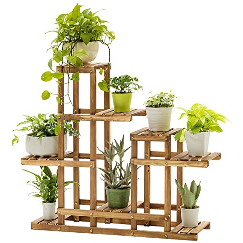 Plant Stand 6/8 Tier Plant Stand Rack Indoor Outdoor Multiple Flower Pot Holder Planter Display Shelving Unit for Yard Patio Garden Balcony Rooms Corner / 8 Tier