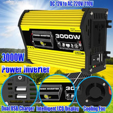 3000W Solar Power System with 100W Adjustable Panels, 50A Controller and 3000W Inverter, Fast Charging for Home and RV Off-Grid Use(Yellow,12V-220V)