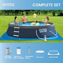 INTEX Easy Set 15ft x 42in Inflatable Ring Above Ground Pool Set w/Pump