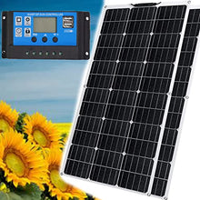 RENJJPBO 2PCS Solar Panels 80 Watt 20Volt, High-Efficiency Monocrystalline PV Module Power Charger for Home,RV,Caravan,Boat and Other Battery