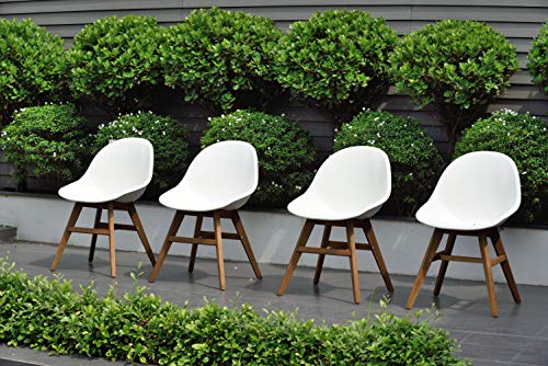 Brampton Certified Teak 9-Piece Outdoor Dining Table Set Brown