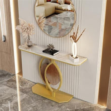 DINBOZ26X Living Room Table Sofa Side Table Metal Frame Dresser Entryway Decorative Table Office Coffee Bar Outdoor Side Table
