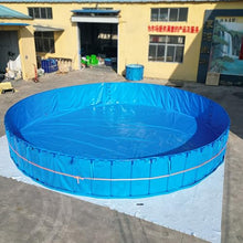 RENLXFI Extra Large Swimming Pool for Fish Ponds Outside, 2 3 4 M Diameter Foldable Water Storage Tank for Koi Goldfish Holding Viewing, Backyard Pet Bathing Pools(3X1.2M - 8478L/2240Gal (D X H))