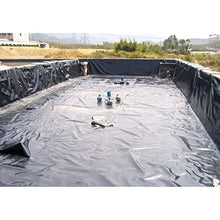 EDGUN 0.2mm Pond Liner for Garden, Black HDPE Small Fish Pond Liners,Rubber Pond Tarp Easy Cutting Underlayment, for Fountains, Water Garden Pond Liners Seals (Size : 10x 10 m)