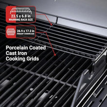 IRONYAK Propane Gas Grill Stainless Steel 4 Burner 50000 BTU & Side Burner