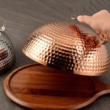 FMOPQ Cheese Melting Dome Heavy-duty Red Copper Round Basting with Handle for Indoor/Outdoor Grilling Flat Top Cast Iron Steam Cove (Size : 260mm) (300mm)