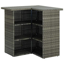 AMBERARD Garden Bar Set Gray Furniture Set