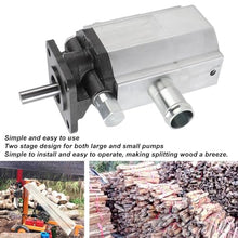 UYVHXA 11GPM 2 Stage Hydraulic Log Splitter Pump 3600RPM, Aluminum Alloy and Stainless Steel Wood Splitter Pump, Multifunctional Accessories for Wood Splitters