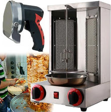 Llpsmeng Electric Doner Kebab Machine|Electric Cooking Grill Barbecue Machine|360° Rotating Vertical Rotissery|Vertical Kebab Burner|Temperature Switch|with Electric Kebab Cutter