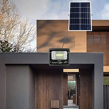 Lamp Post Lights Outdoor,Dusk to Dawn Solar Flood Lights, Led Remote Control Solar Security Lighting Fixture,Ip66 Waterproof Outdoor Landscape Lamp,for Garage, Garden, Pool, Pathway, Yard, D