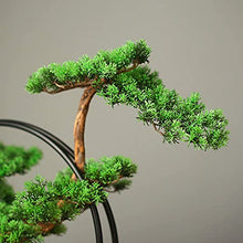 LSHAOBO Artificial Bonsai Tree Faux Bonsai Tree Houseplant with Ceramic Deer Sculpture Home Office Decoration Ornaments(Color:Green-1)