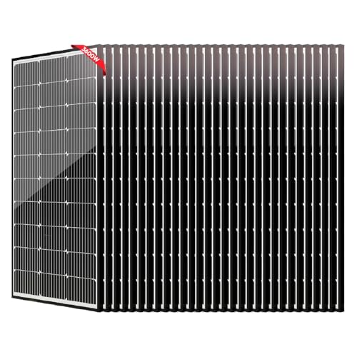 JJN 100 Watt Solar Panels,36 PCS 10BB 12 Volt Monocrystalline Solar Panel, High Efficiency Solar Module PV Charge for Camping Home RV Battery Boat Caravan