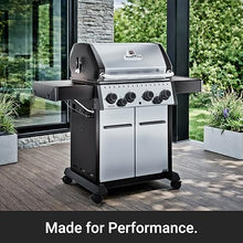 Broil King 865384 Crown S 490 4-Burner Propane Gas Grill with Side Burner and Rear Rotisserie Burner in Stainless Steel