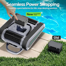Pool Vacuum for Inground Pools & Above Ground Pool, Cordless Robotic Pool Cleaner with 200W Brushless Motor, 3-Hour Runtime, Wall-Climbing Pool Robot Scrubber for Pools up to 2190 Sq.Ft.