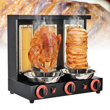 VUBYSG Vertical Doner Kebab Grill, Gas Cooker Rotating Roaster Baking, 360 ° Automatic Rotating Lamb Skewers Vertical Grill, for Home Party Garden B,A,A