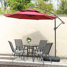 FAFACAI European Style Roman Umbrella Garden Parasol with Hand Crank Aluminum Awning Suitable for Beach Swimming Pool Courtyard Terrace Folding Outdoor Parasol (White)